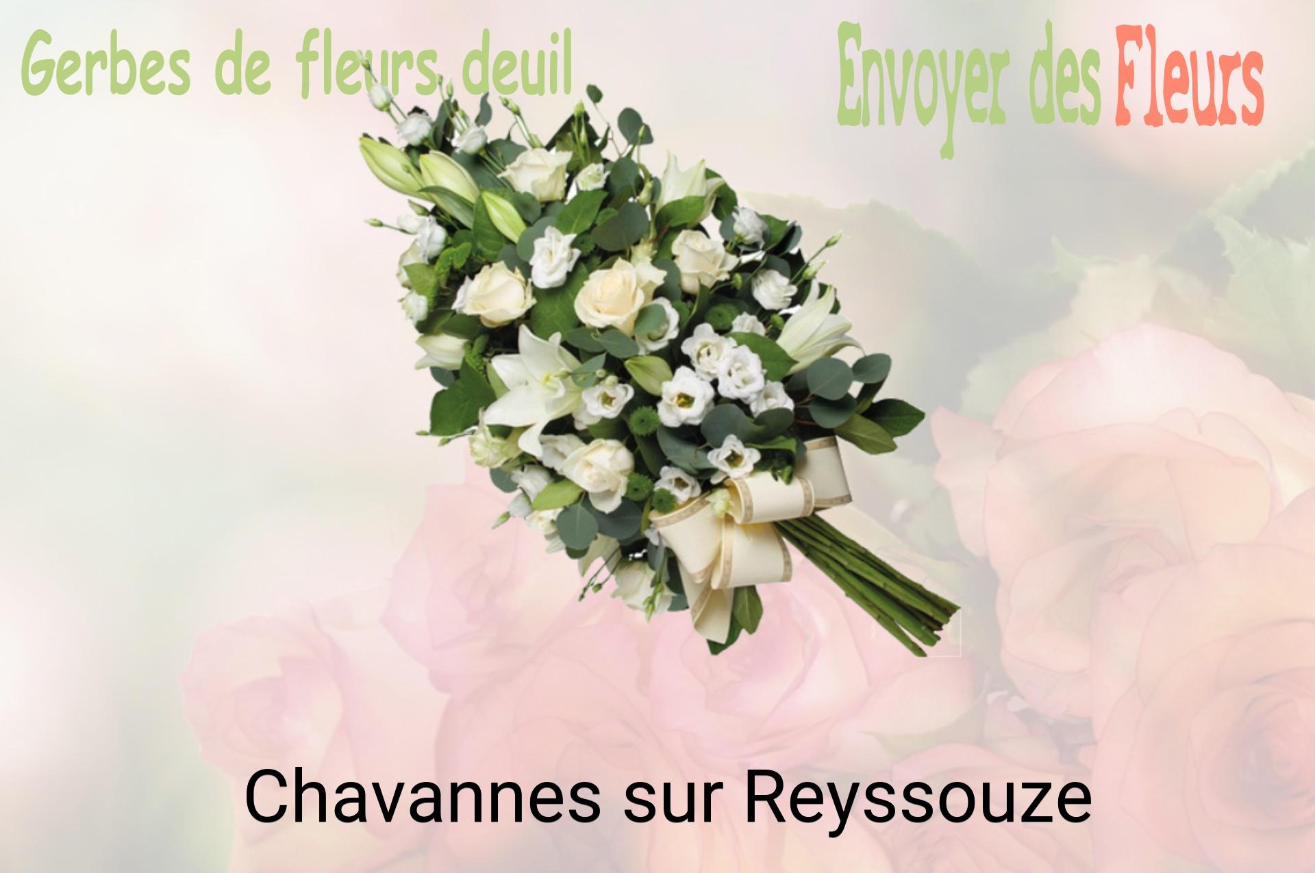 Gerbe de fleurs de deuil livrée à Chavannes-sur-Reyssouze